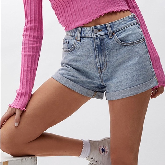 pacsun high rise cuffed jean shorts! - Picture 7 of 9